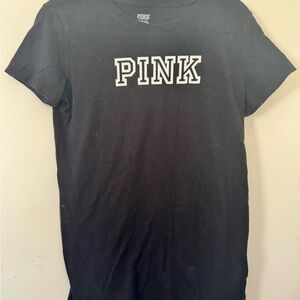 PINK Victoria's Secret black Top tee shirt size small